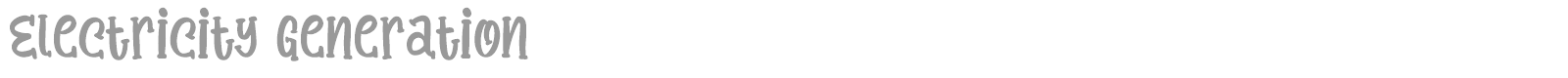 Electricity Generation font preview